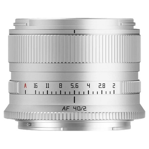 티티아티산 AF 40mm F2 풀프레임 니콘 Z마운트 전용 자동 초점 미러리스 단렌즈, 실버