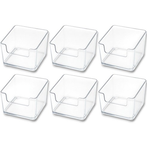 Dayong Tumyeong Jeongriham Sunapham , 6 Pack (다용도 투명 정리함 수납함, 6개)