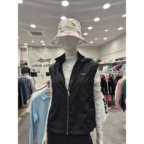 루이까스텔 여성 골프웨어 S/S 암홀 셔링밴드 후드 베스트 7LOJP405B