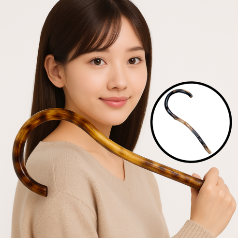 솜앤솜 등 마사지기 마사지봉 어깨 마사지기 갈고리 안마기 나무 괄사 안마봉 지압봉, 1개