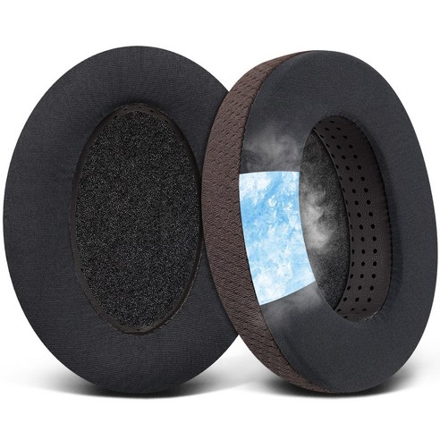 SOULWIT 교체용 이어패드-호환 모델 젠하이저 Sennheiser HD650 HD660 S HD660S2 HD600 HD6XX HD58X HD580 1쌍, Cooling Gel, Dark Coffee, 1세트