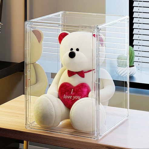 Curious Pony 피규어 장식장 투명 아크릴 케이스 대형 45*33*31.5cm 이미지 3