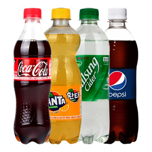 코카콜라 환타 칠성사이다 펩시콜라 업소용 500ml 각6병 총 24병, 500ml, 1세트