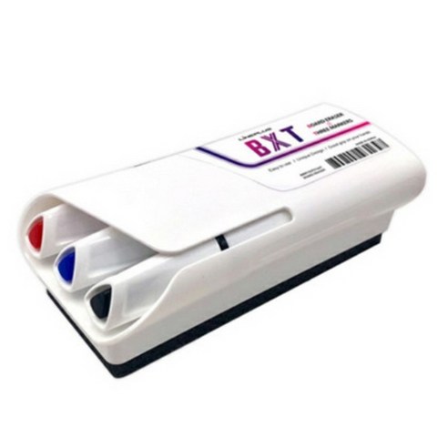 라인플러스 보드마카 지우개 BXT, 레드+블루+블랙, 1세트