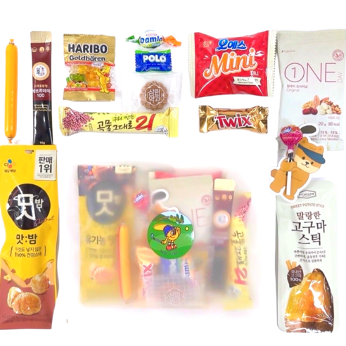 프리미엄 골프 간식 꾸러미 4개 등산 런닝 마라톤 테니스 운동 구디백, 1세트