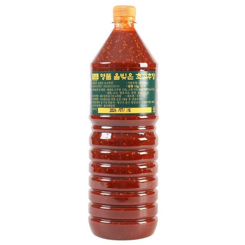 '명품 올빚은 초고추장 500ml 900ml 1.5L 1.8L 과메기초장 석화초장 회무침 비비국수 해산물 만능초장, 1.5L ...