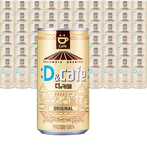디앤카페 오리지널 175ml x 60캔(2박스) 캔커피 편의점커피