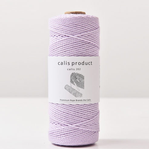 2.0mm 160yard 퓨어 코튼 순면 꼰사 마크라메 재료, 1개, LAVENDER #19