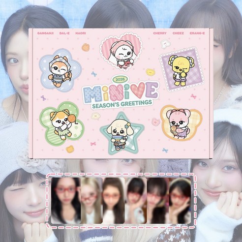 [특전] 아이브 IVE 2026 시즌그리팅 미니브 시그 새해 선물, MINIVE, 시그 + 스타쉽 공식 특전 2매 MINIVE, 시그 + 스타쉽 공식 특전 2매