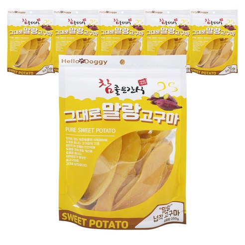 참좋은간식 그대로 말랑 고구마 건조간식, 고구마맛, 250g, 6개