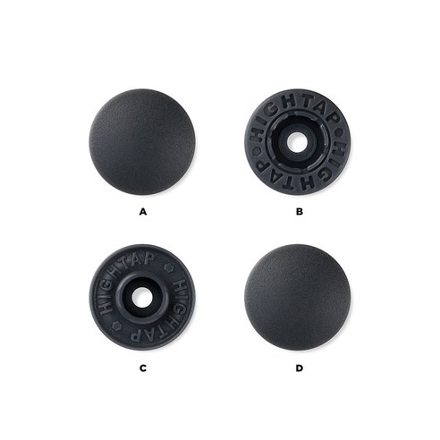 국산 티단추 하이탭 13mm 10세트, 1개, T 579-차콜그레이
