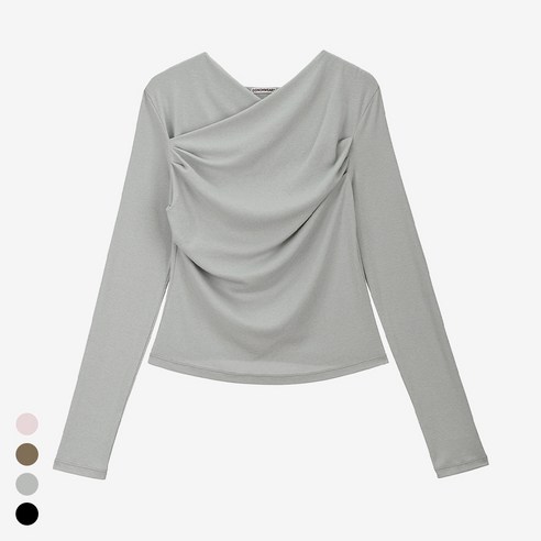 [콘치웨어] 드레이프 롱 슬리브 (4colors) 필라테스 요가
