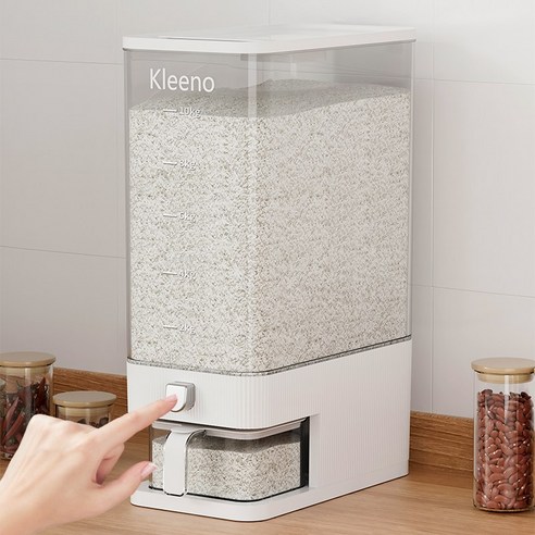 Kleeno 원터치 방습 쌀통 10KG 쌀보관용기 이미지 3