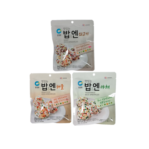 청정원 맛있는 밥엔 쇠고기24g+야채24g+해물24g, 72g, 1개