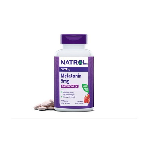 Natrol 나트롤 식물성 멜라토닌 5mg 미국 직구 100% drug free