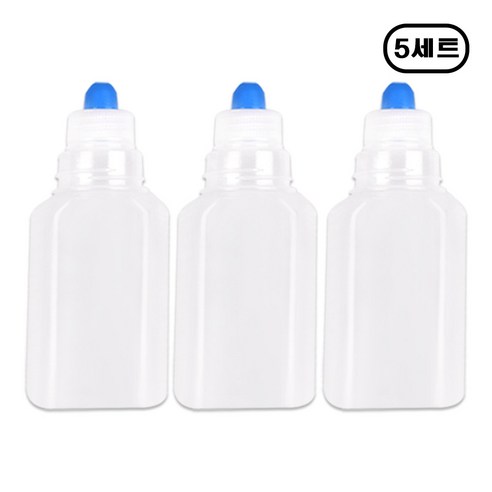 해호 투약병 PP재질 반투명 짧은마개 200CC 투약병, 5개, 3P