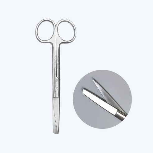 의료 시저 겸자 가위 간호사 14cm 일자 실습 병원 네오널스, 1개