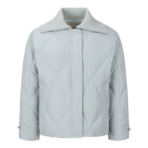 씨 니트카라 퀼팅 덕다운 점퍼 SHHJY2663