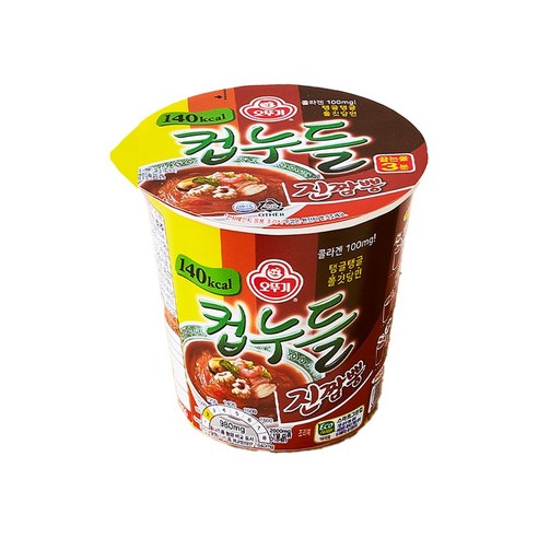 오뚜기컵누들 진짬뽕 컵 38g, 15개