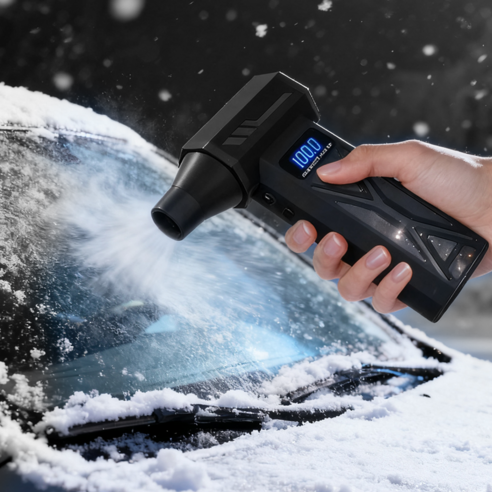 P70 4단계 터보 제트 블로워 무선 에어건 초고속 130 000RPM LED 조명 & 배터리 잔량 표시 휴대용 포켓 사이즈 캠핑/자동차 세차/청소용 이미지 3