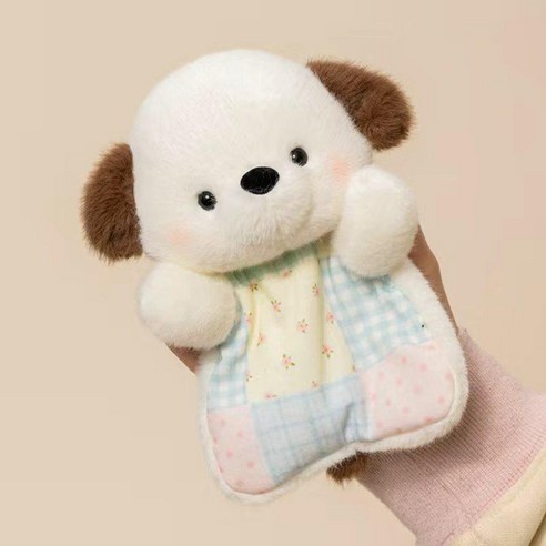 귀여운 애착인형 봉제인형 말랑 스퀴시 양 허스키 인형 선물용 장식, 1개, 흰 강아지, 16cm