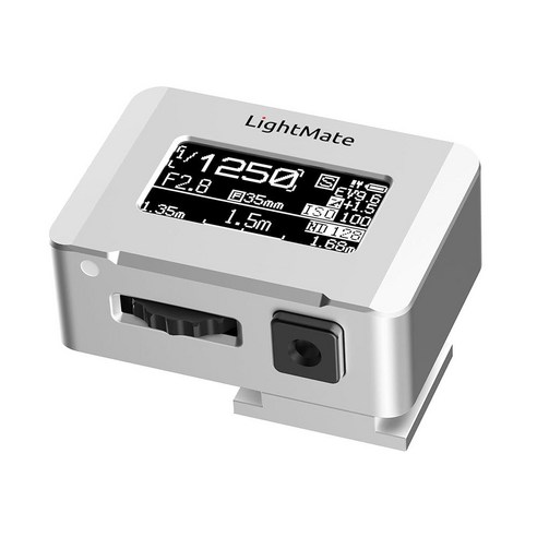 LightMate Lite 2R 라이트 미터 사진 0.9인치 대형 OLED 스크린 초소형 35.2g(1.2온스) 충전식 20시간 ...