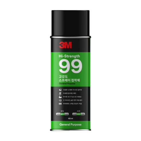 쓰리엠 고강도 99 스프레이 접착제 455ml, 2개