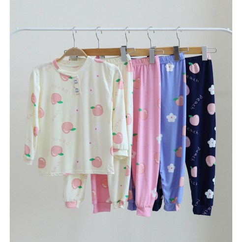 아동피치긴팔세트 아동 피치 내복 주니어 실내복 파자마 잠옷 아동내복 키즈내복 주니어내복 여아내복 남아내복 여아 남아 피치잠옷 피치파자마 민트색처럼