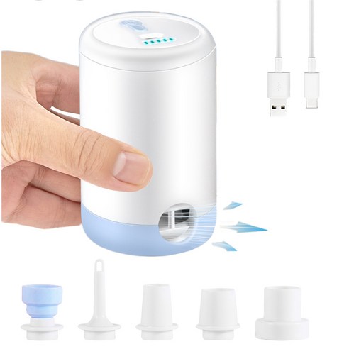 DA ZHANG GUI 무선 다용도 에어펌프 압축팩 진공압축기, 1개, 1단, 흰색