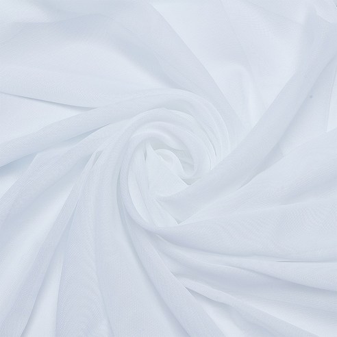 3m 폴리 시폰 망사 원단 화이트 1500mm, 하얀색, 1개