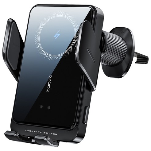 Toocki 송풍구형&흡착형 15W 스마트 3축 고속 무선충전 차량용 핸... 실사용 후기 | 효과 있을까? 썸네일