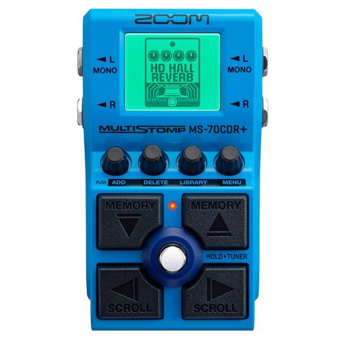 줌코퍼레이션 멀티 스톰프 149 이펙트 탑재 기타 멀티이펙터 MS-70CDR+, 1개