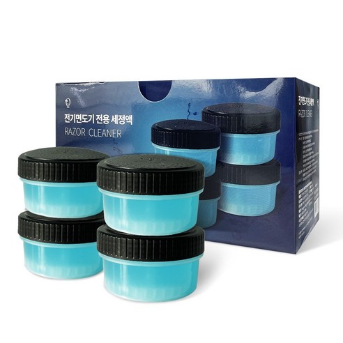 클렌징 팟 필립스 호환 전기면도기 세척 카트리지 세정액, 4개, 혼합색상, PSCC