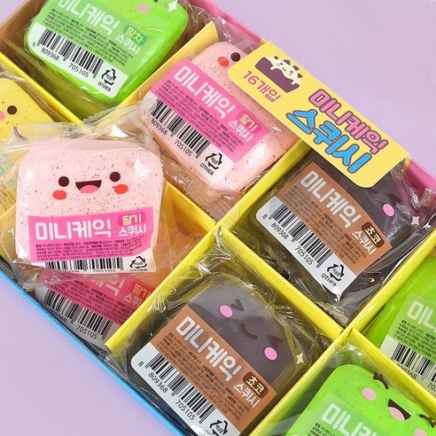 미니 케익 스퀴시 말랑이, 단품, 랜덤 색상, 17g, 1개