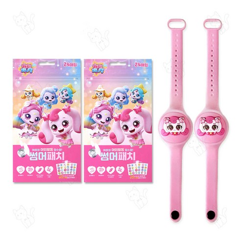 캐치티니핑 썸머패치 25년제조+하츄핑 썸머밴드 25년제조, 2개, 썸머패치+하츄핑 썸머밴드