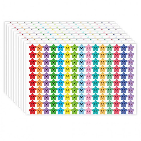 미니 별 스티커 칭찬 이모티콘, 01. 혼합(S2205) 1500개입, 1세트