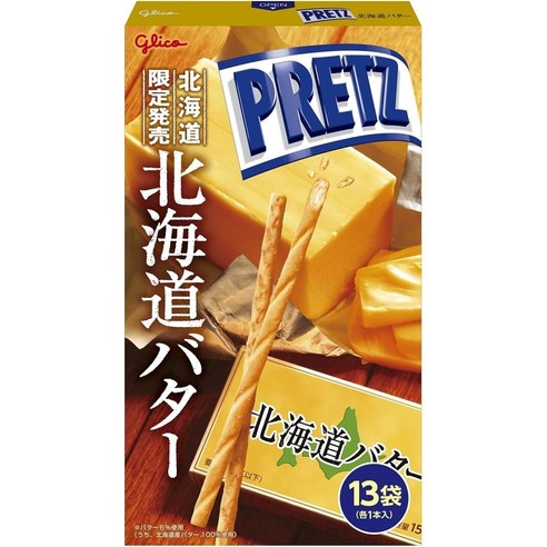 일본 글리코 자이언트 프리츠 훗카이도 버터 13개입 1팩 프레츠 일본과자 빼빼로, 130g, 1개