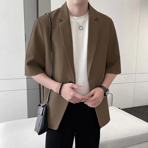 휠렉스 남자 여름 반팔 정장자켓 J147