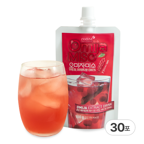 국산 문경 생 오미자 100% 오미자청 원액 차 음료 엑기스, 100g, 30개