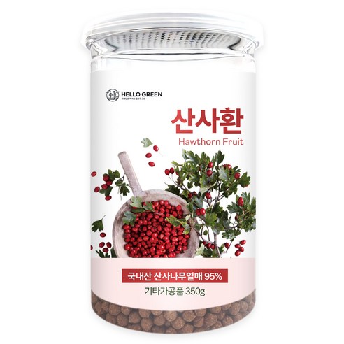 헬로우그린 국내산 산사환 국산 산사나무열매 70% 건생강 25% 함유 실사용 후기 | 효과 있을까? 썸네일
