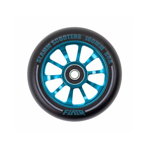 스턴트스쿠터 알루미늄 alloy 바퀴 스쿠터휠 scooter wheels 슬램스쿠터 정품 교체 바퀴 1개입 Abec9 베어링 포함 360호환 일반적인 스쿠터에 교체가능, 파랑, 1개