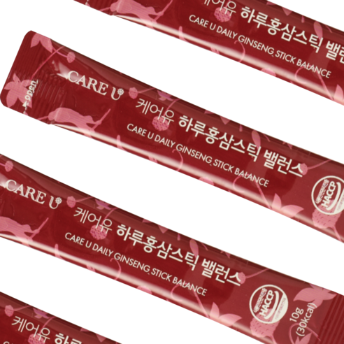 케어유 고려 홍삼스틱 국내산 6년근 실속형 대용량 하루 밸런스+쇼핑백 1... 맛있게 먹은 솔직 후기 - 상품 이미지 3