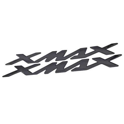 CULT 야마하 NAMX XAMX 엠블럼 오토바이 스티커, 1세트, C2.XMAX 엠블럼 블랙