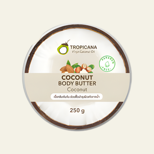 [태국직구] 트로피카나 코코넛 바디버터 오일 보습 COCONUT 250 G. 이미지 4