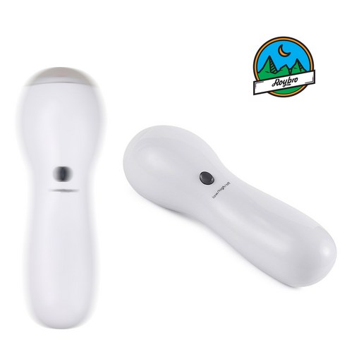 Roybro MK013 휴대용 미니 진동 마사지기 소형 지압 마사지스틱, 화이트