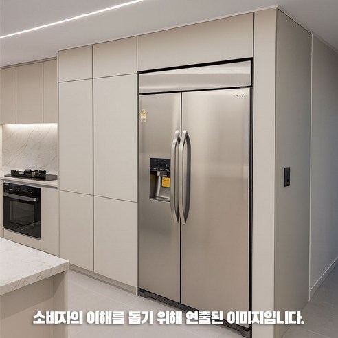 [LG전자] S695SI34B 디오스 빌트인 양문형냉장고 정수기형 686L 물류설치