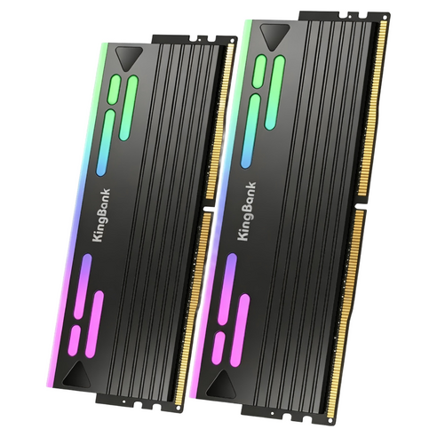 킹뱅크 DDR5 하이닉스 에이-다이 8000MHz C36 데스크탑용 램 16GB 블랙 2개입 KP480036, 1개