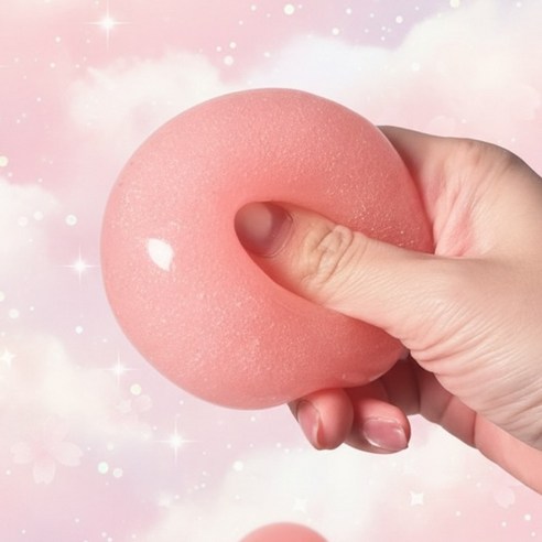노디샵 샤오홍슈 ASMR 샤베트 슬랑이 스트레스해소 쫀득볼, 1개, 150g, 복숭아 스무디