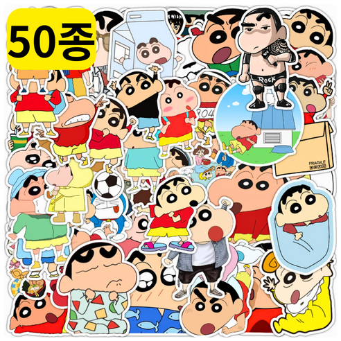 짱구는 못말려 캐릭터 스티커 50종 세트 다꾸 빅스티커