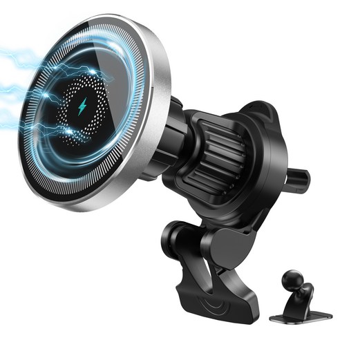 Mankiw맨큐 맥세이프 차량용 고속 무선충전 거치대 송풍구형+대쉬보드형 실사용 후기 | 효과 있을까? - 상품 이미지 3